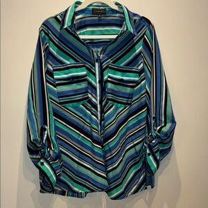 Elementz Multicolor Striped Button Down Shirt